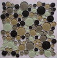 Handmade Circle Glass Mosaic Tile 