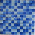 Swimming Pool Blue Glass Mosaic Tile