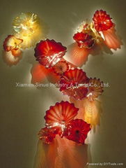 Murano Flowers Glass Decoration Pieces