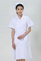 Free Shipping Hospital/Clinic nurses short-sleeve uniform coat White&Pink