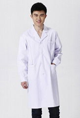 Free Shipping Hospital men doctor classic long-sleeve white lab coat 