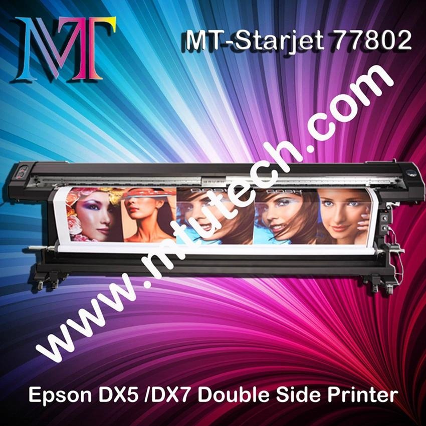 Double Side Eco Solvent Printer with Epson Dx7 Print Head 1440dpi