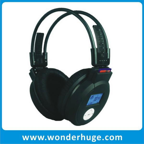 Sports wireless mp3 headphones with FM radio