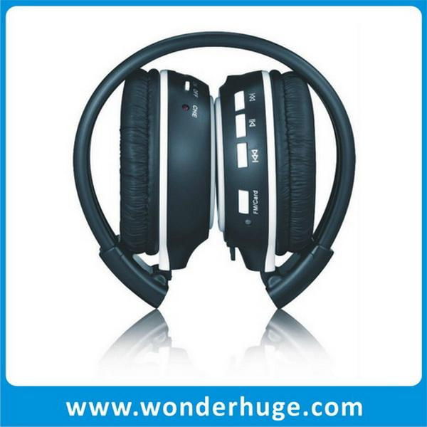 Sports wireless mp3 headphones with FM radio 4