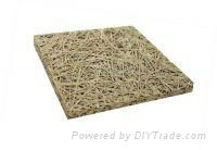 Wood wool sound absorbing panel