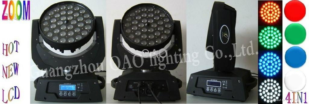 ZOOM 36*10W 4in1 RGBW LED moving head light