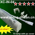 T5 fluorescent light fixture with PC