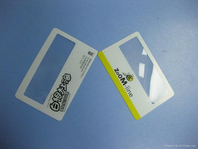 Promotional 85*55mm pvc credit card magnifier  3