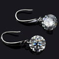 FY-E003 925 sterling silver diamond earrings ear pendants  1