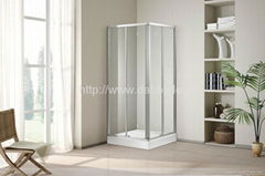  Square Toughened Glass  Shower Enclosure