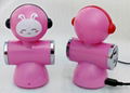 2012 Newest Doll shape 4 port USB HUB, USB2.0 HUB with shaking head design