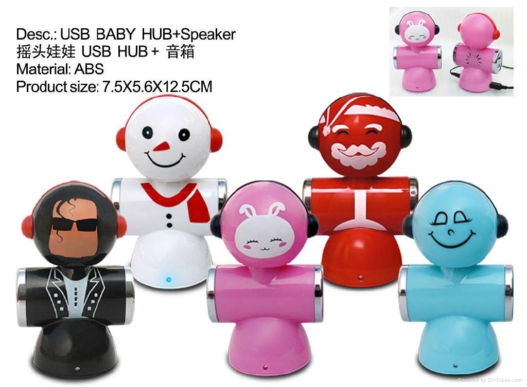2012 Newest Doll shape USB speaker 4