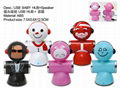 2012 Newest Doll shape USB speaker 4