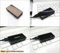 Hotsale Square Shape 4 port USB HUB with light logo 2