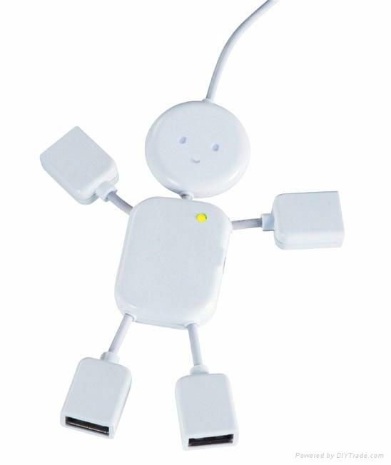 Hotsale Good price Foldable Robort shape USB HUB 4