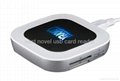 2012 new 2 in One usb card reader and USB HUB combo with light logo 2