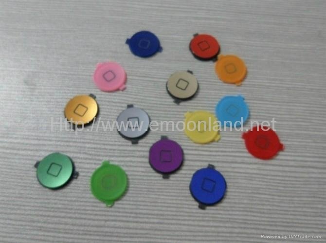 Apple iPhone 4 4G 4S Color Replacement Home Buttons 4