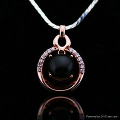 Rose Gold Plated Silver Jewelry with CZ