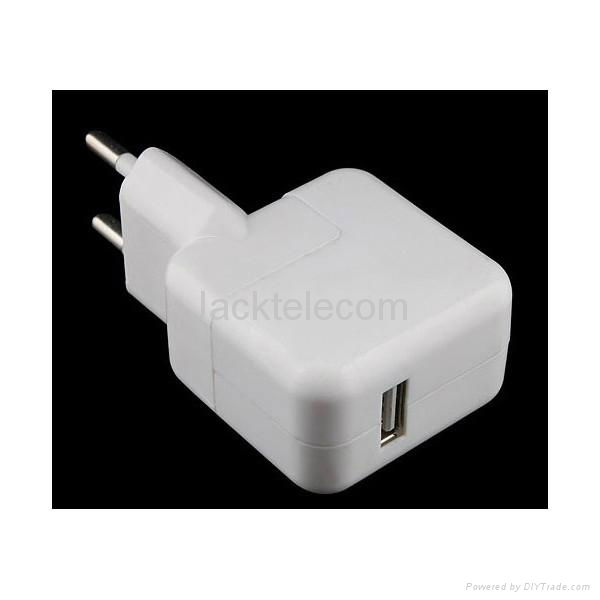 EU 10W USB Wall Charger Power Adapter For iPad iPhone White 2100mA NEW 2