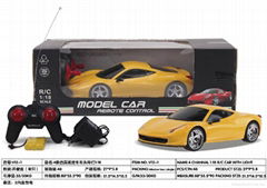 1:18 r/c car model with light and recharger battery