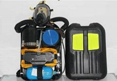 Self-contained positive pressure Oxygen breathing apparatus for fire fighting 