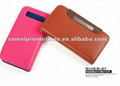 Pure color Mobile phone leather