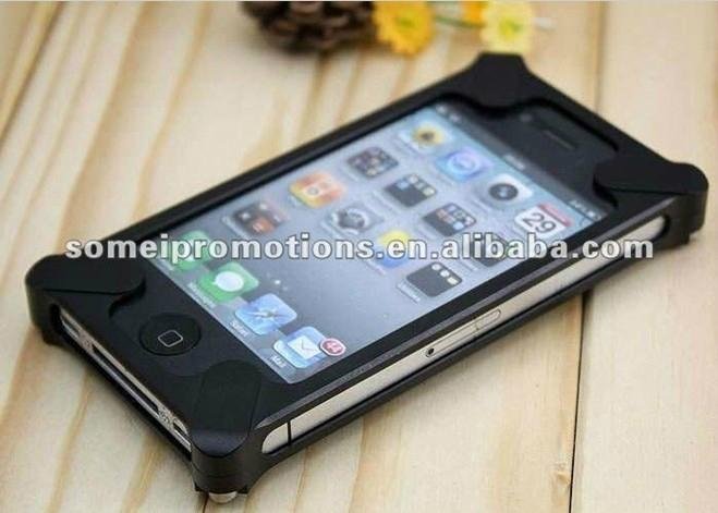 Metal mobile phone case for iphone 4 4S 5 case