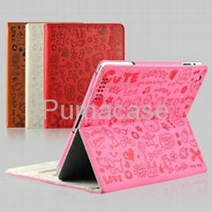 cute cartoon case for ipad 2/3