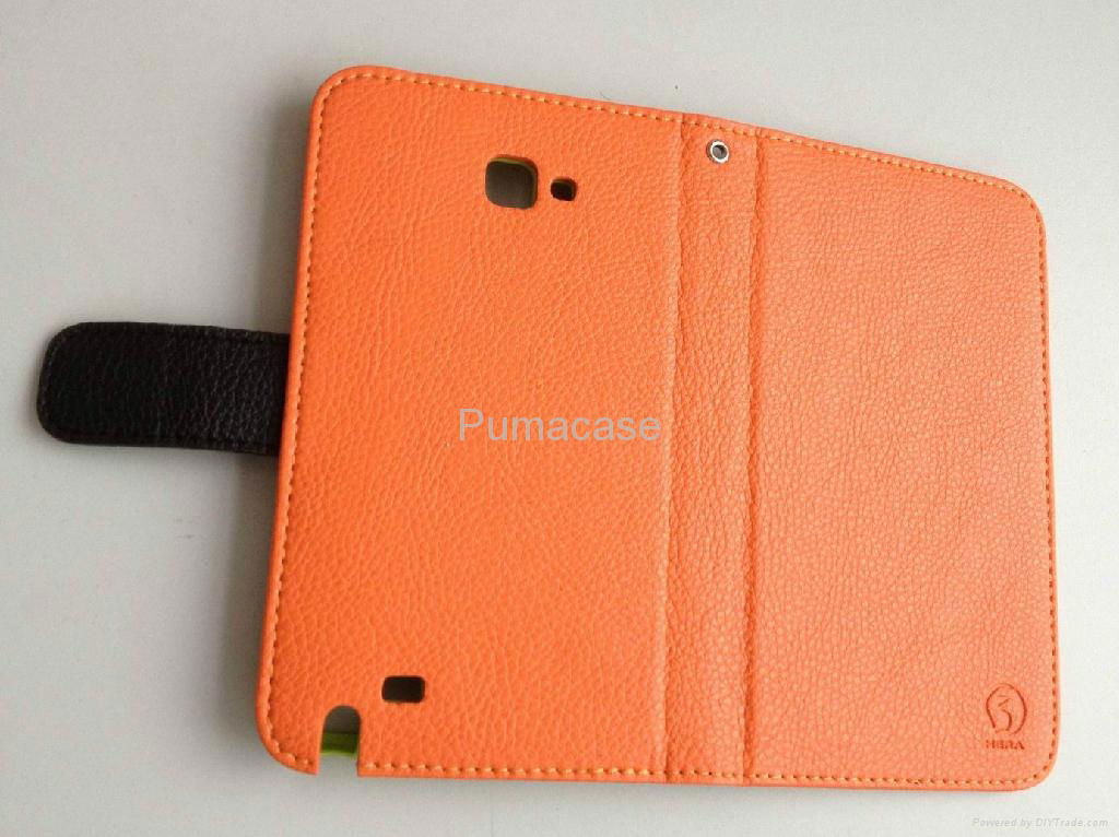 Sumsung i9220 leather protective case with pc case 2