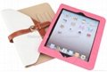 2012 New design leather case for ipad 2/3 3