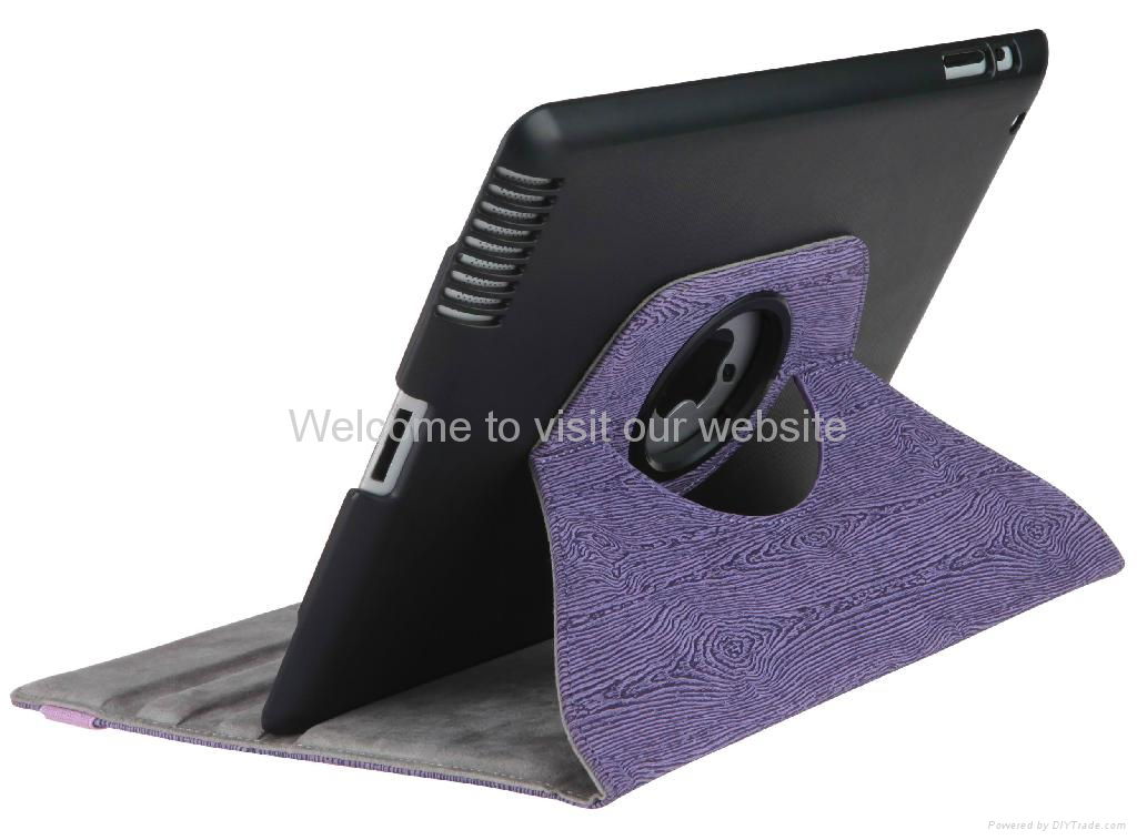 ipad case with 360 degree rotary pc case 