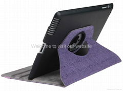 ipad case with 360 degree rotary pc case 