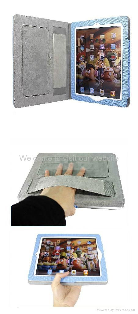 Multi-function leather case for ipad 2/3 3