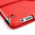 Fashion 360° Rotating Universal PU Leather Stander Case Cover for iPad 2/3 4