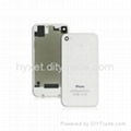 for iPhone 4S Back Housing Rear Cover, Back Panel Original - White/Black 2