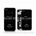 for iPhone 4S Back Housing Rear Cover, Back Panel Original - White/Black 3