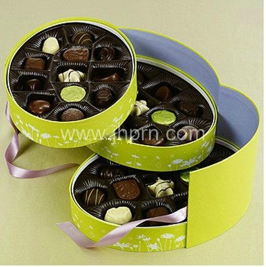 Nice colorful paper chocolate gift cube packaging box