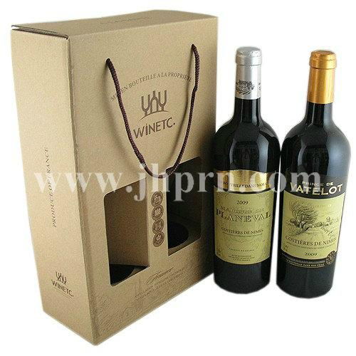 Kraft paper packing bag for wine 5