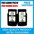 4 x Ink Cartridge PG510 CL511 for Canon