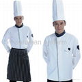 (Free shipping) Restaurant cotton cook clothes with free pant/shirt/apron/hat 1