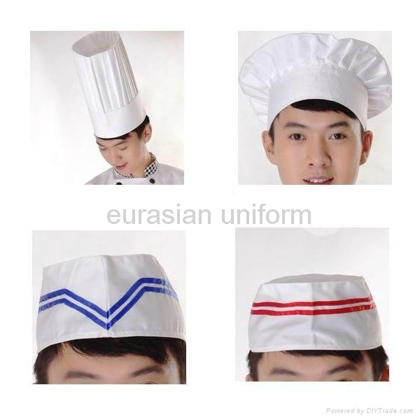 (Free shipping) Restaurant cotton cook clothes with free pant/shirt/apron/hat 4