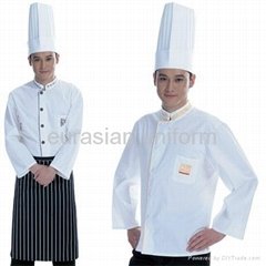 (Free shipping) Cotton cook clothing in restaurant with free pant/apron/shirt
