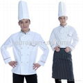 (Free shipping) Pofessional hotel chef clothing 1