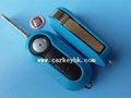 Fiat 3 buttons flip key cover with different colors 5