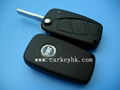 Fiat flip key blank with 3 buttons  1