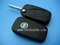 Fiat flip key blank with 3 buttons