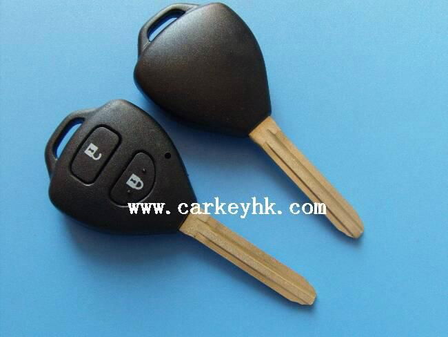 Toyota camry 2 buttons remote key cover shell no logo key