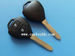 Toyota camry 2 buttons remote key cover shell no logo key