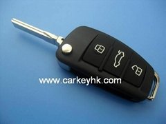 Audi A6L  3 buttons remote key shell