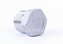 stainless steel hex plug